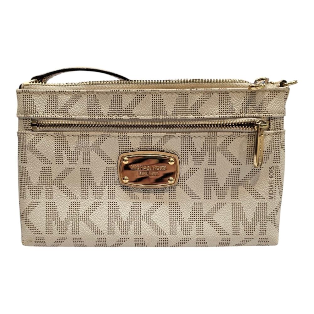 Michael Michael Kors Jet Set Large Wristlet Vanilla